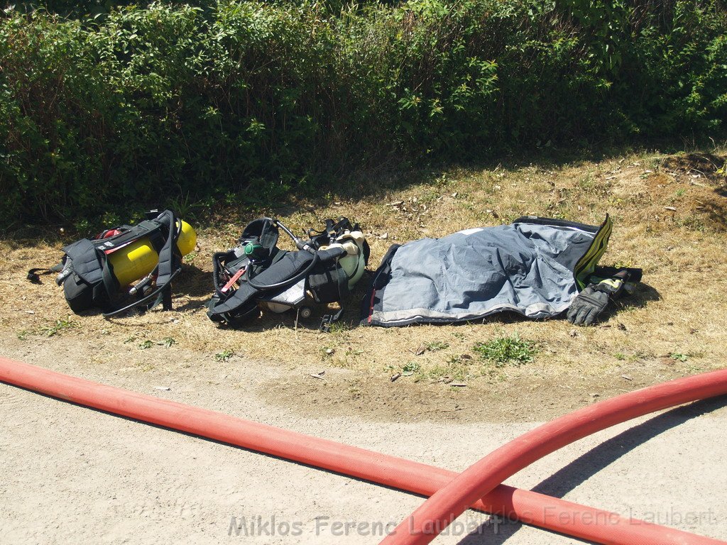 Gartenlaube in Vollbrand Koeln Poll Im Gremberger Waeldchen P242.JPG